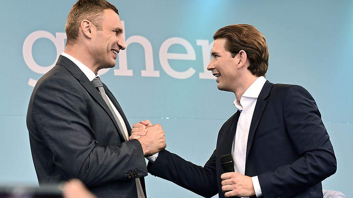 Klitschko und Kurz kennen einander seit vielen Jahren