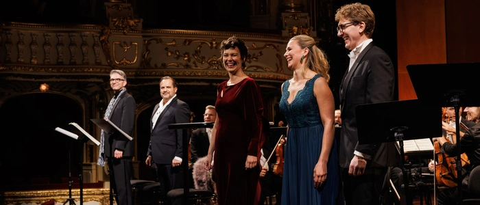Ivan Oreščanin, Gaston Rivero, Anna Brull, Lisa Wittig, Petr Sokolov in der anderen Bohème