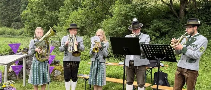 Bläsergruppe Bretstein bei der Gedenkveranstaltung