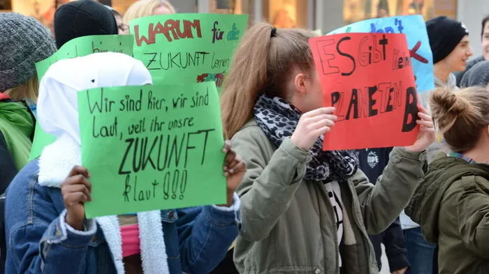 Auch Schüler der NMS Egger-Lienz gingen im vergangenen Jahr auf die Straße