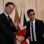 Regierungschef Mark Rutte und Premier Rishi Sunak