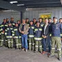 Die Werksfeuerwehr der P&G. Besuch gab es von Spittals Bürgermeister Gerhard Köfer (Mitte)
