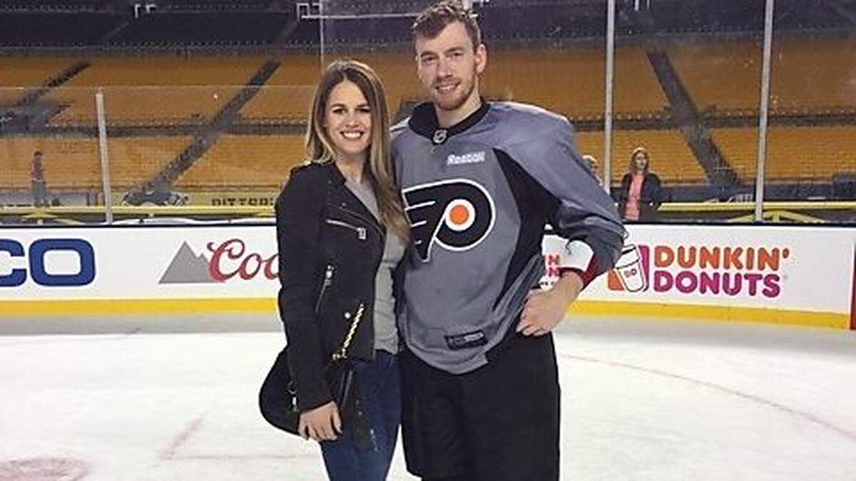 NHL-Stürmer Michael Raffl erhält in Philadelphia vollste Unterstützung von seiner Freundin Kerstin Müller