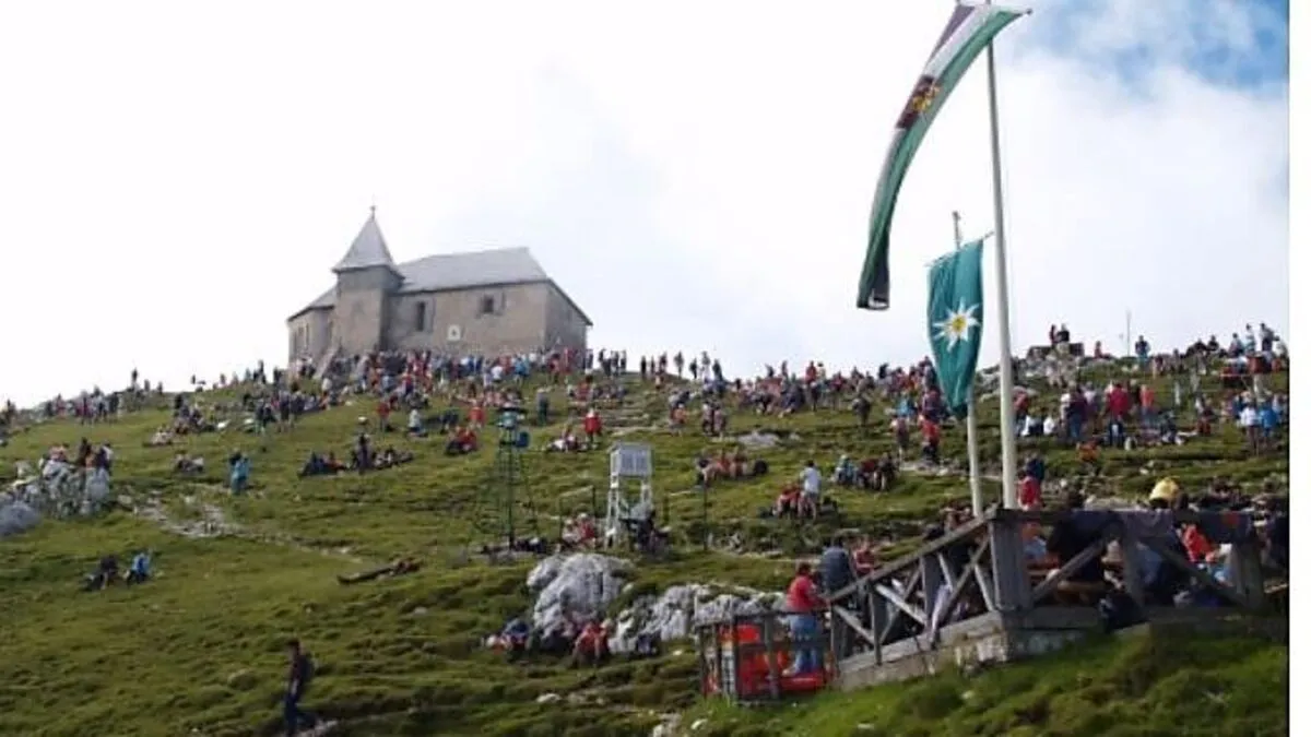 Auf dem Villacher Hausberg wird gefeiert und getanzt