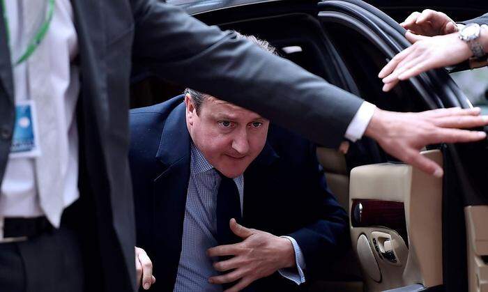 David Cameron bei seiner Ankunft in Brüssel 