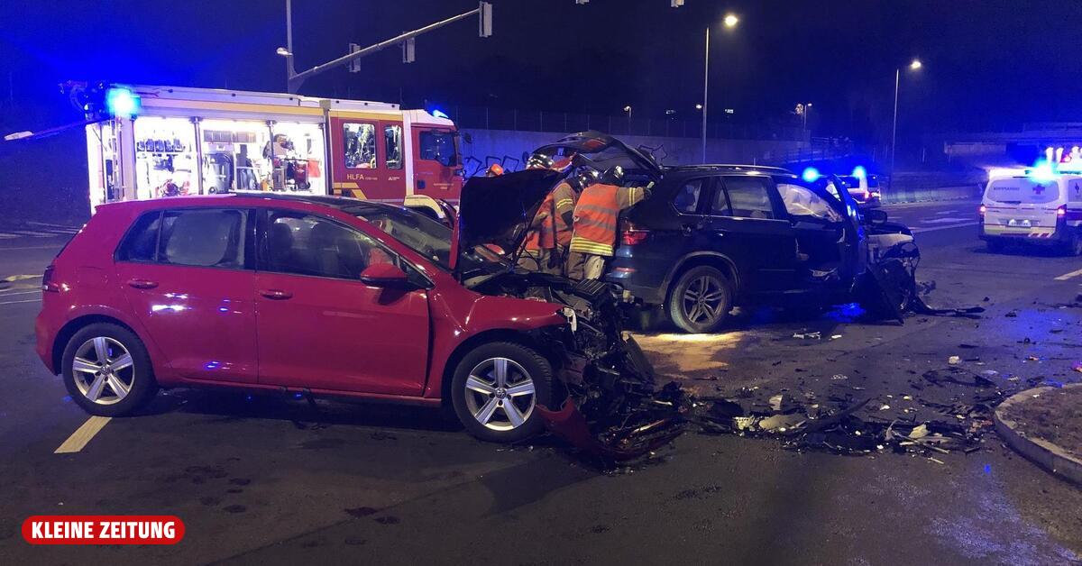 Unfall bei der A2-Auffahrt Raaba: Vier Verletzte, darunter ein Baby