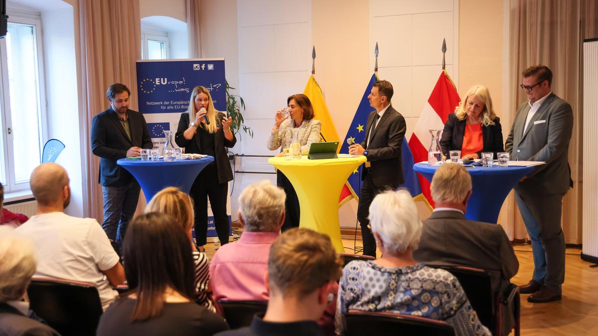 Die Kärntner Spitzenkandidaten für die EU-Wahl | Podiumsdiskussion zur EU-Wahl  Europahaus, Klagenfurt