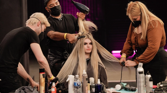 Katherine bekam blondere Haare