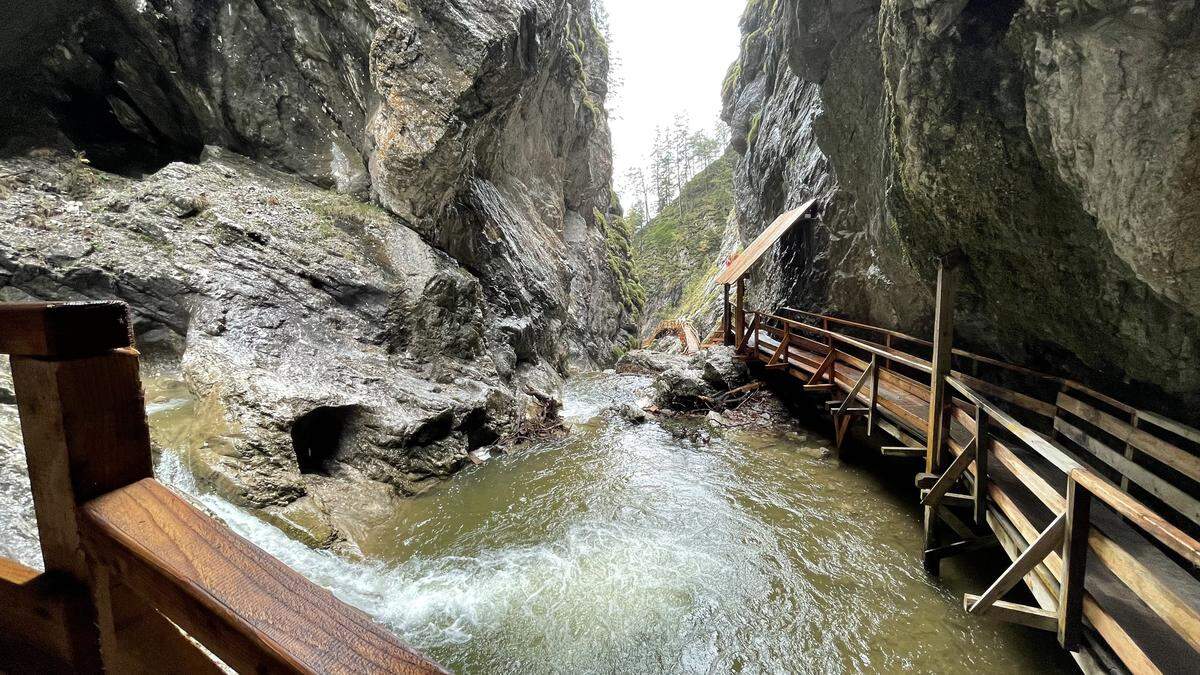 Wildromantische Wörschach-Klamm