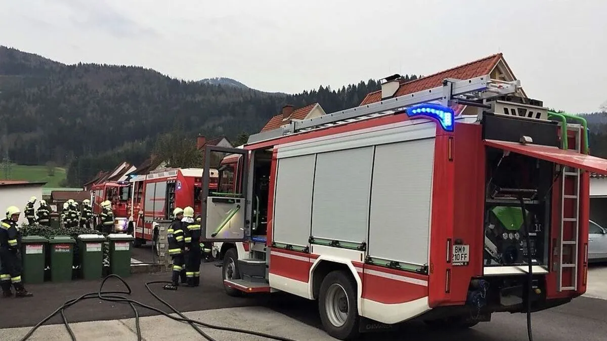 Einsatz für die Feuerwehren Langenwang und Böhler Bleche