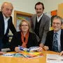 Von diesem Team der früheren Pflichtschulinspektoren im Jahr 2015 bleibt Anfang Februar nur Juliane Müller übrig: Günter Raser, Müller, Otmar Schwarz, Wolfgang Pojer (von links) 