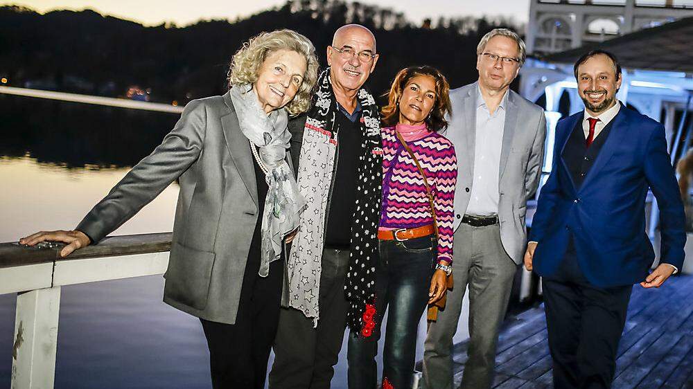Feierten die neue Doku: Inge Unzeitig, Otto und Shirley Retzer, Arno Rußegger und Michael Kraiger (von links)