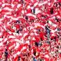 Austrian fans wave their flags in the stadium ahead of kick off Poland v Austria, UEFA European Championship, EM, Europameisterschaft 2024, Group D, Football, Olympiastadion, Berlin, Germany, 21 Jun 2024 EDITORIAL USE ONLY No use with unauthorised audio, video, data, fixture lists, club/league logos or live services. Online in-match use limited to 120 images, no video emulation. No use in betting, games or single club/league/player publications. PUBLICATIONxINxGERxSUIxAUTxHUNxGRExMLTxCYPxROUxBULxUAExKSAxONLY Copyright: xKieranxMcManus/Shutterstockx 14543876j