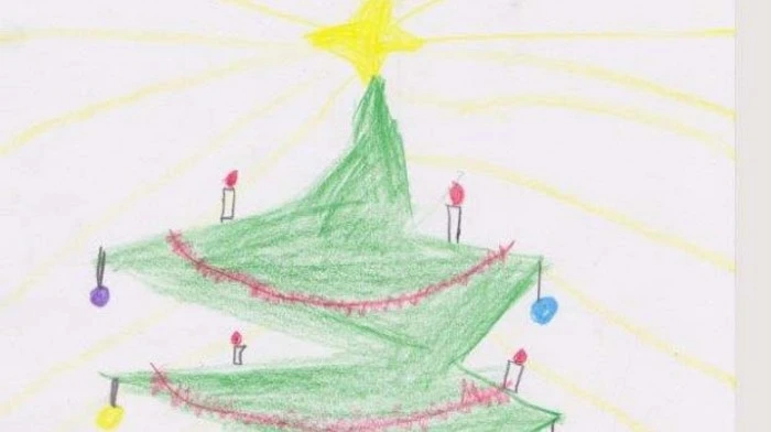 Einen wunderschön geschmückten Christbaum hat uns Sarah Maier geschickt. Mit vielen bunten Kugeln und Kerzenschein. Darunter liegt das eine odere andere Geschenk, das sehnsüchtig und schön verpackt auf die Öffnung wartet. Die kleine Künstlerin ist 7 Jahre alt und wohnt in Saak (Gemeinde Nötsch). Sie und ihre Schwester Valentina freuen sich schon sehr auf das Christkind.