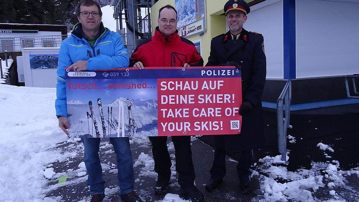 Ramskogler, Bezirkshauptmann Klösch und Bezirkspolizeikommandant Innerwinkler