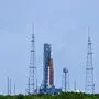 Die neue Artemis-Mondrakete war schon auf der Startrampe