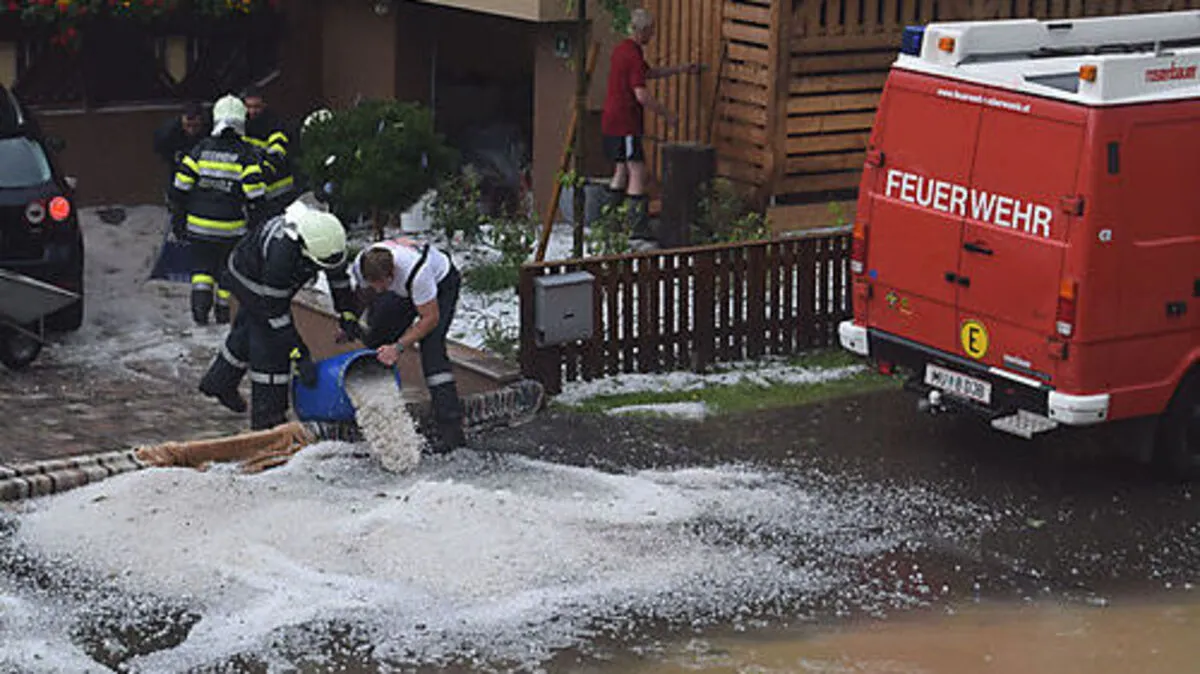 Hagel in Oberwölz