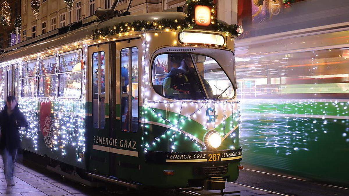 Die Adventtram in Graz