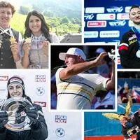 Raphael Haaser, Stephanie Venier, Sofia Polcanova (oben, von links), Sepp Straka (Mitte), Janine Flock und Daniel Tschofenig (unten) sind noch im Niki-Rennen