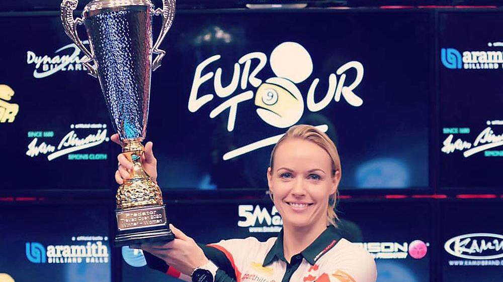 Die Klagenfurterin Jasmin Ouschan feierte beim ersten Stop der Billard-Eurotour 2020 in Treviso ihren bereits 19. Eurotoursieg