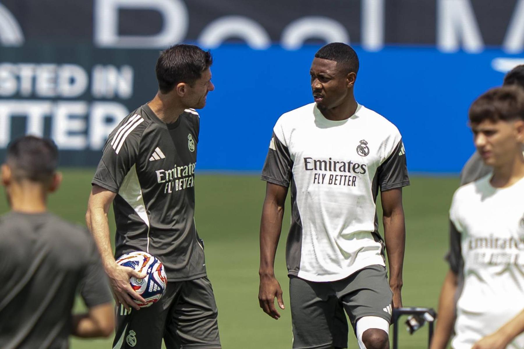 David Alaba absolvierte volles Programm bei Reals Trainingsauftakt