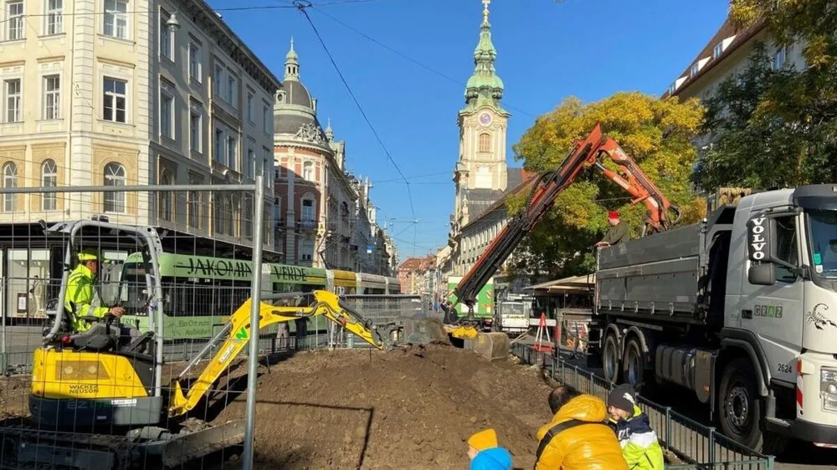 Arbeiten am Eisernen Tor