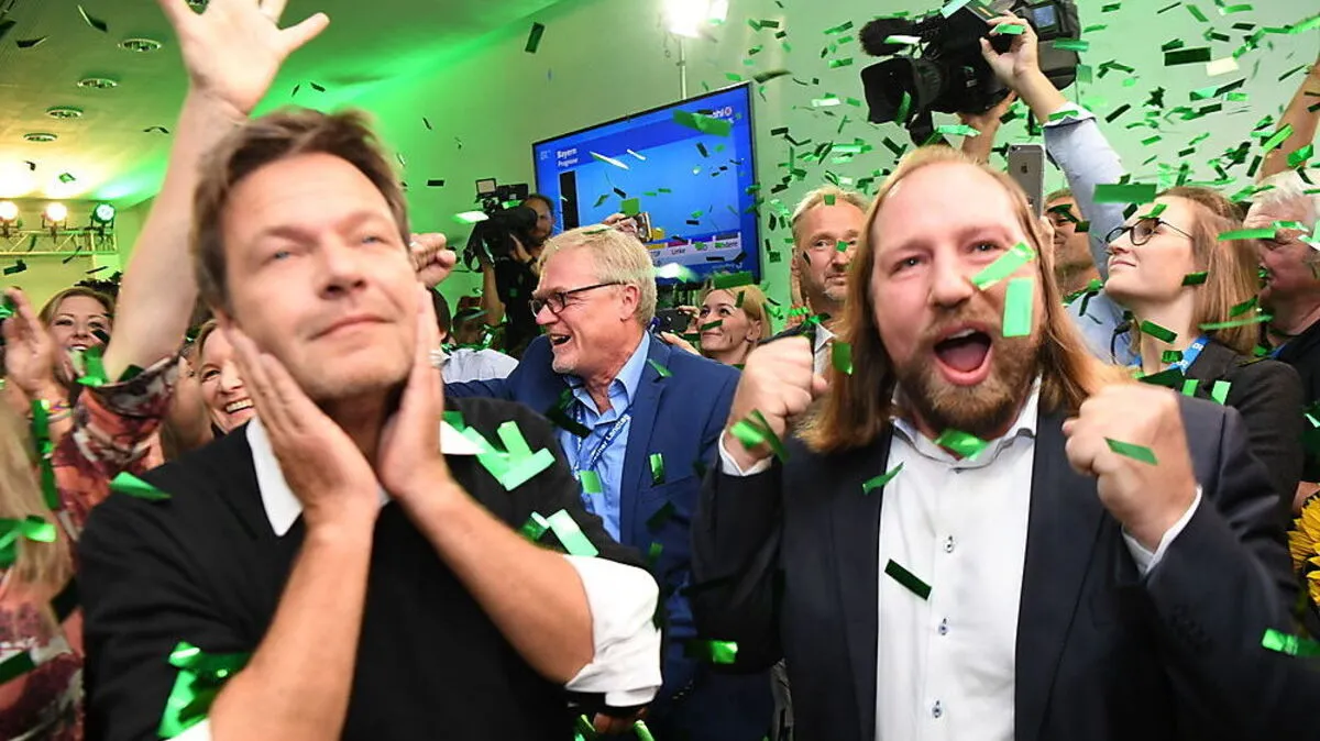 Landtagswahl Bayern - Feier bei den GrüneLandtagswahl Bayern - Feier bei den Grüne