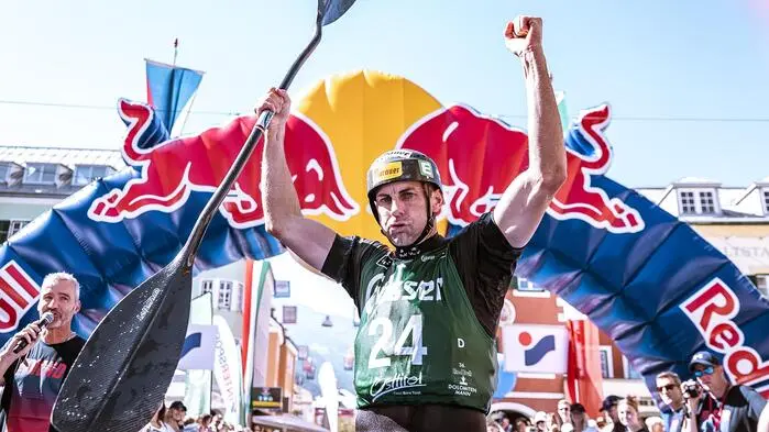 Wildwasserkajak ist einer von vier Bewerben beim Red Bull Dolomitenmann in Lienz