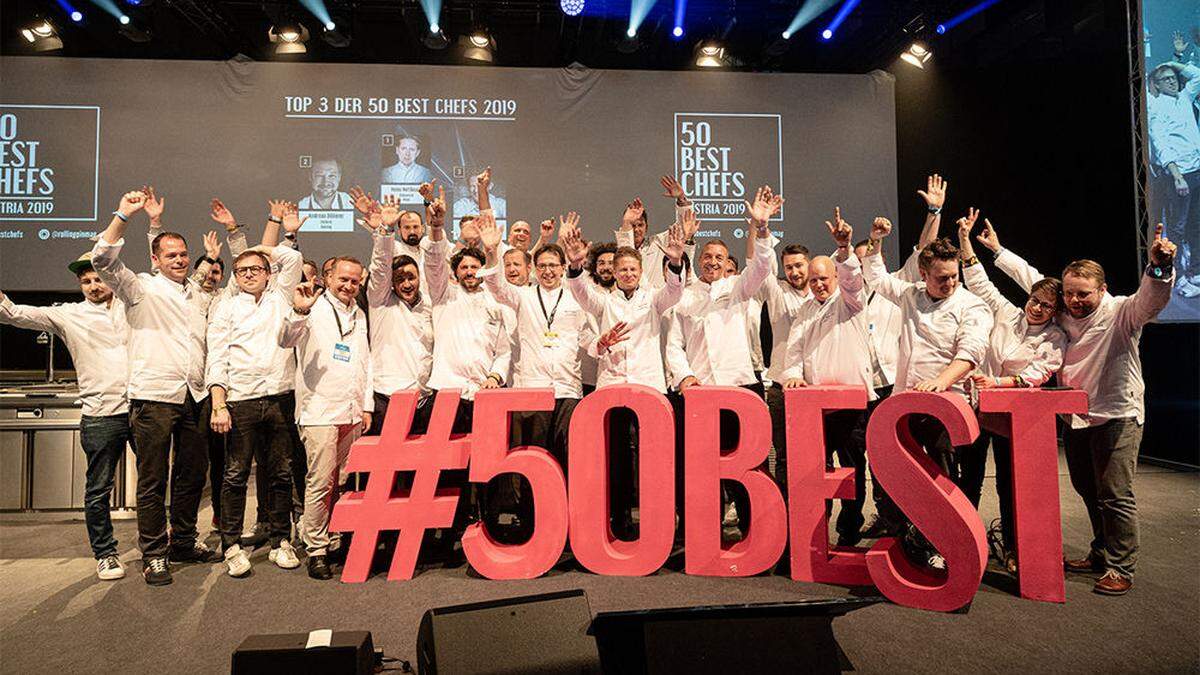 Das ist ein Großteli der 50 Best Chefs Austria