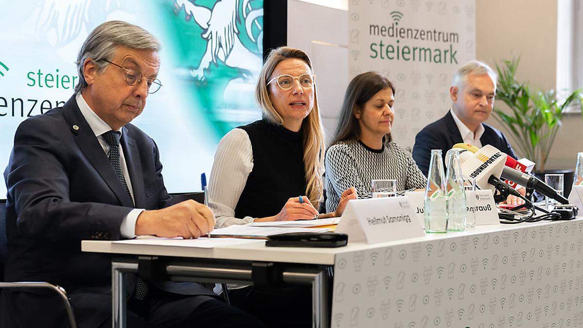 Hellmut Samonigg, Juliane Bogner-Strauß, Doris Kampus und Gerhard Stark präsentierten das Paket
