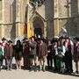 Gruppenbild vor der Kathedrale in Sarajevo