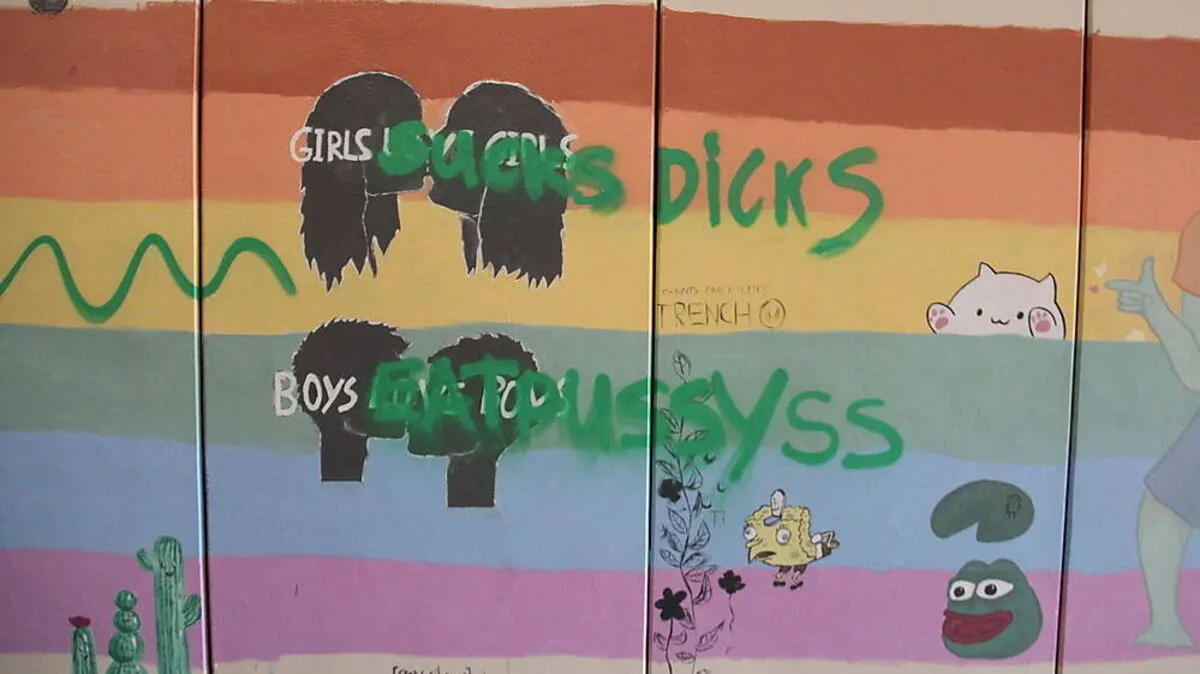 So wurde das Kunstprojekt verunstaltet