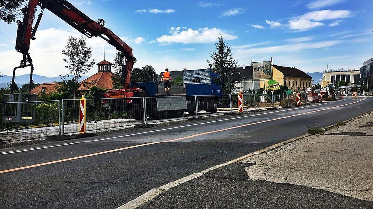 Die Glanbrücke in der Pischeldorfer Straße in Klagenfurt wird bis Oktober gesperrt