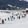 In den Weihnachtsferien wurde der Weißensee von Kufenflitzern gestürmt