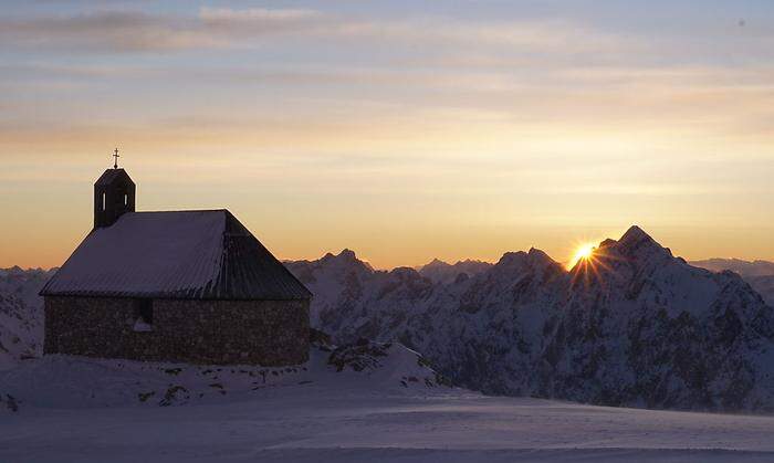 Sonnenaufgang auf der Zugspitze