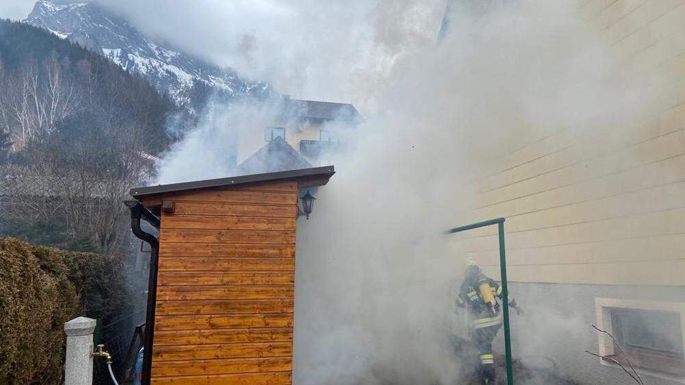 In einer Gartenhütte in Eisenerz war ein Brand ausgebrochen
