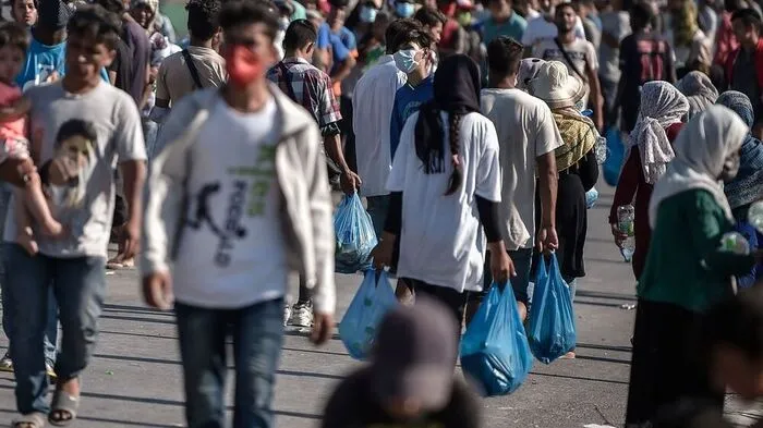 Im neuen Zeltlager haben derzeit 5.000 Migranten Platz