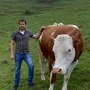 Mann mit Kuh