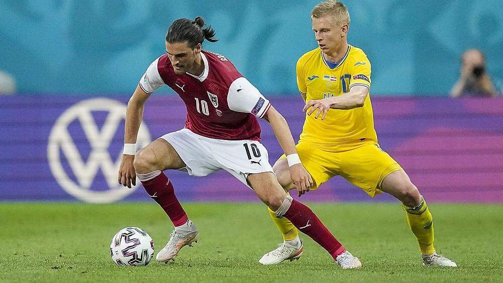Österreich und die Ukraine trafen im Rahmen der EM vergangenen Sommer aufeinander - Österreich siegte mit 1:0.