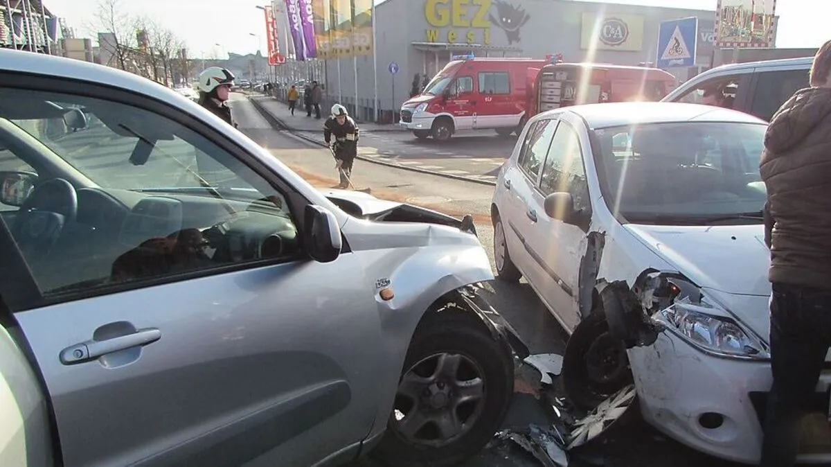 Unfall beim Gleisdorfer Einkaufszentrum
