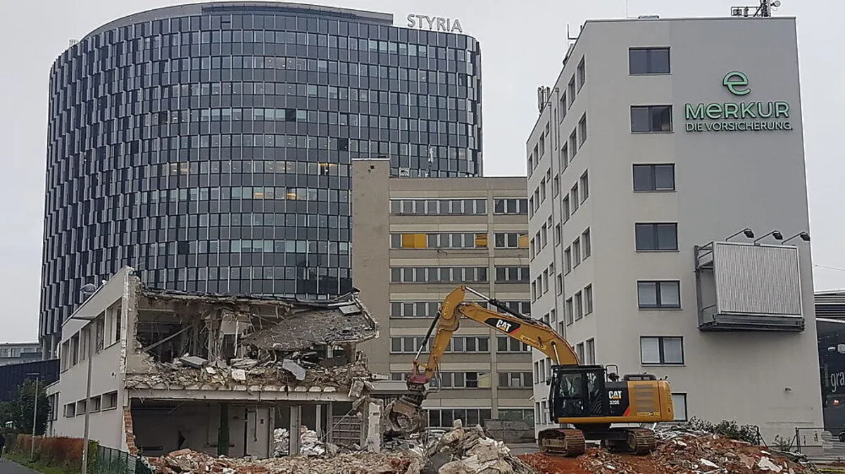 Der Merkur-Bau ist gestartet