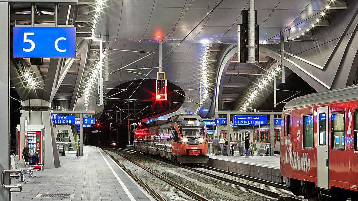 15 Millionen Fahrgäste gehen pro Jahr über den neuen Hauptbahnhof in Graz