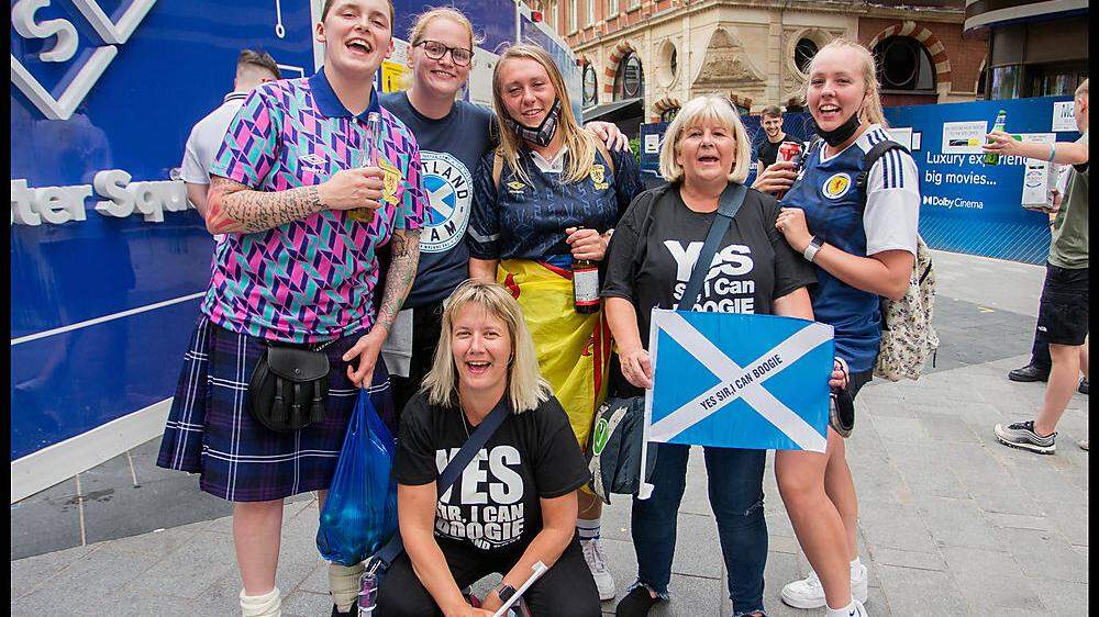Die schottischen Fans sind zahlreich nach London gereist
