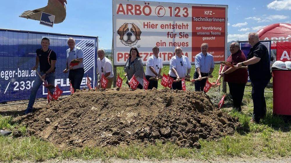 Spatenstich für das neue ARBÖ-Prüfzentrum Deutschlandsberg in Frauental an der Laßnitz