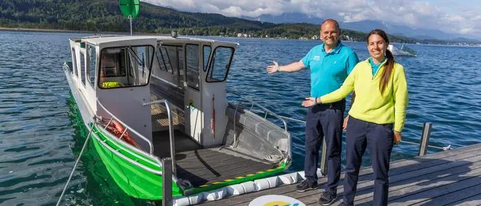 Roland Schiller betreibt die Wörtherseefähre, seine Lebensgefährtin Tünde Szabó arbeitet mit