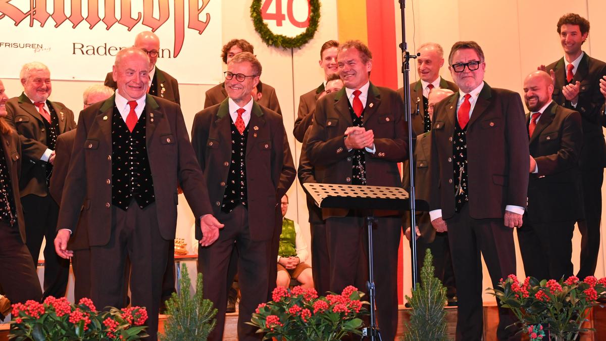 Seit 40 Jahren singen sie gemeinsam (von links): Peter Rabitsch, Walter Oberlerchner, Andreas Moser und Wilhelm Krug