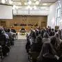 Enormer Andrang bei dem Prozess in Klagenfurt