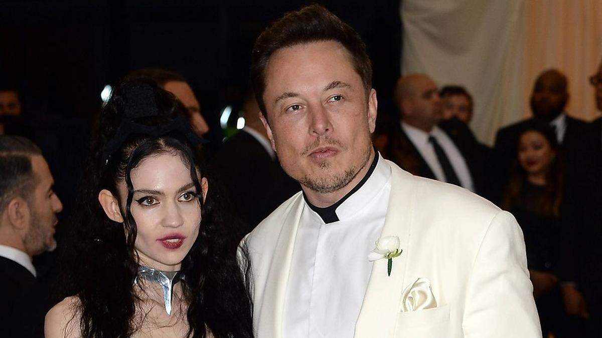 Elon Musk und Sängerin Grimes bei einer Veranstaltung 2018 in New York