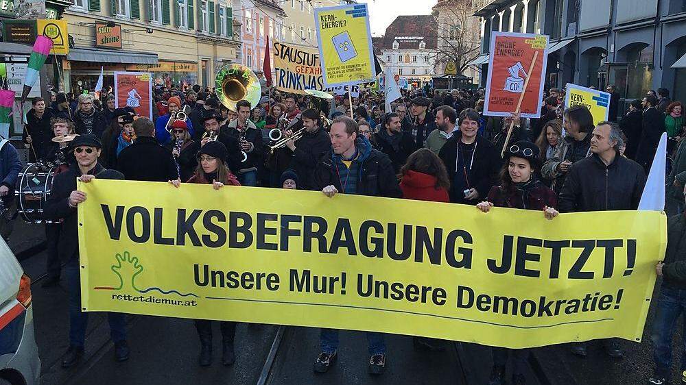 Rund 1700 demonstrierten in Graz.