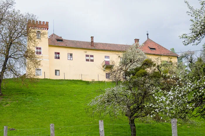 1,65 Millionen Euro kostet das Schloss Kolhof. Das unter Denkmalschutz stehende Objekt in Form eines Hufeisens kann mitsamt 573.912 Quadratmeter Grund erworben werden.